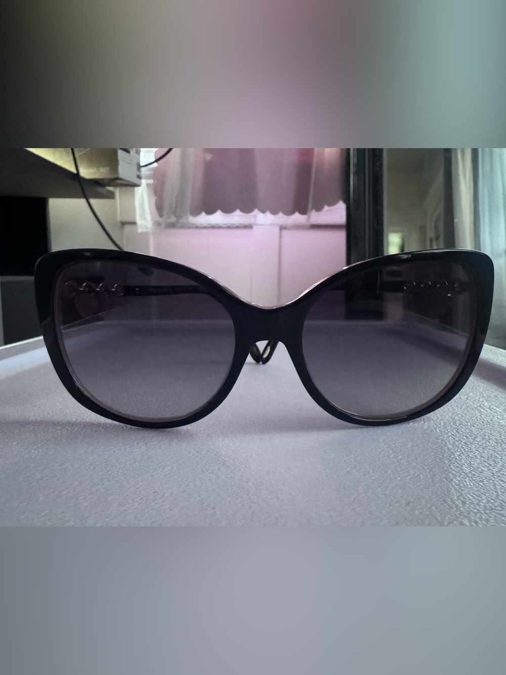 Tiffany & Co. Black Gradient Cat-Eye Women's Sunglasses
